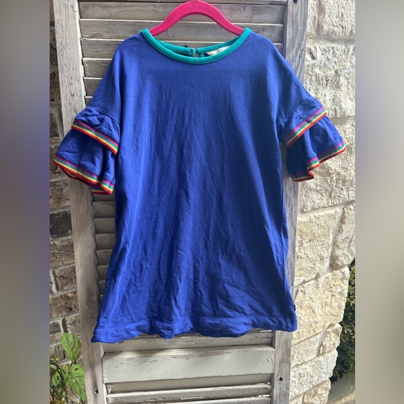 Matilda Jane Other - Matilda Jane Moments With You School Bell Sleeve Blue Cotton Dress Sz 6.